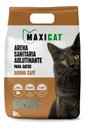 Maxi Cat Arena Sanitaria Aglutinante Con Aroma Café 10 Kg