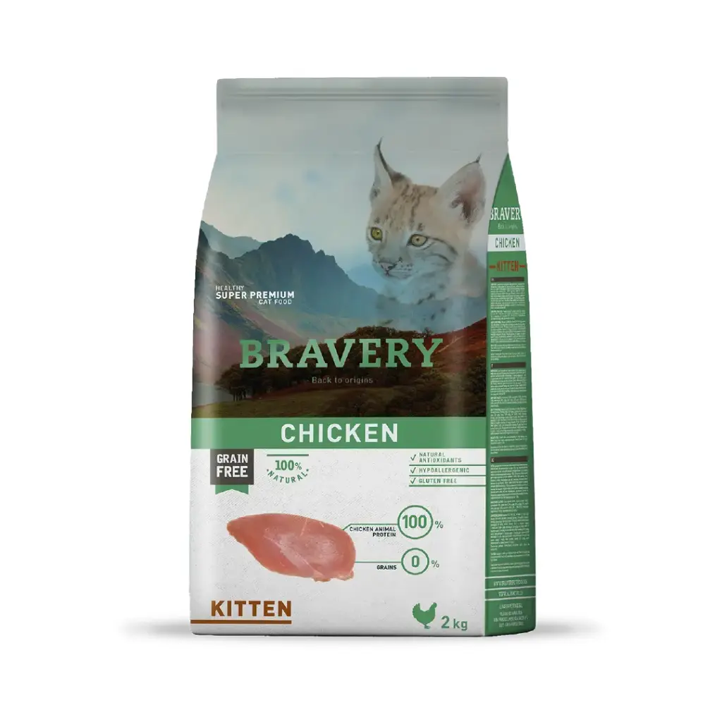 Bravery Kitten Cat Chicken 2 Kg