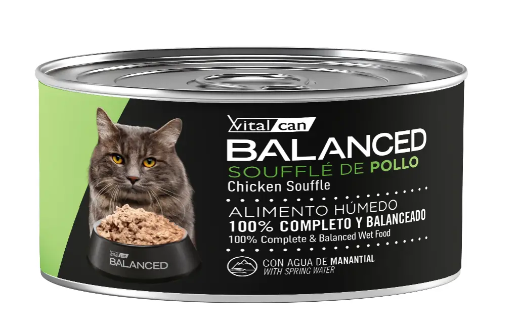 Lata Balanced Natural Recipe Gato Castrado Pollo 85 Gr 